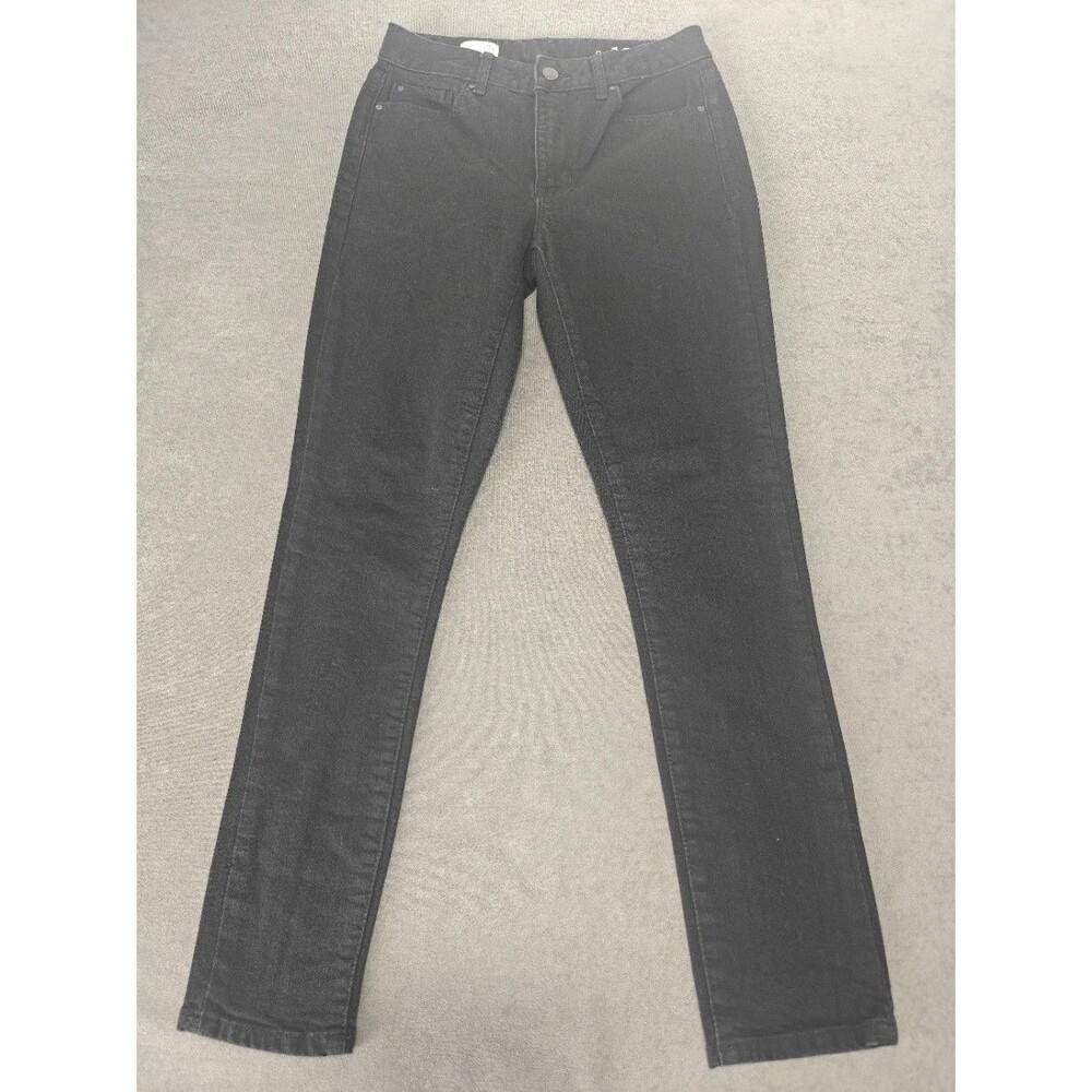 Gap 1969 High Rise Skinny Jeans Women’s Size 26 Short Black Stretch Denim